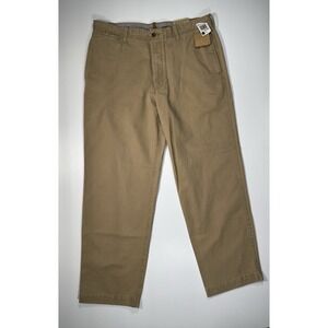Timberland Flat Front Khaki Pants Men's 38x32 Tan Brown Casual Business Work NWT